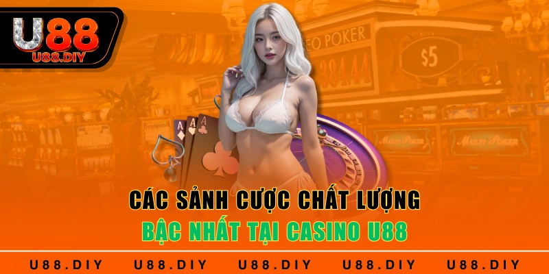 Các sảnh cược chất lượng bậc nhất tại casino U88
