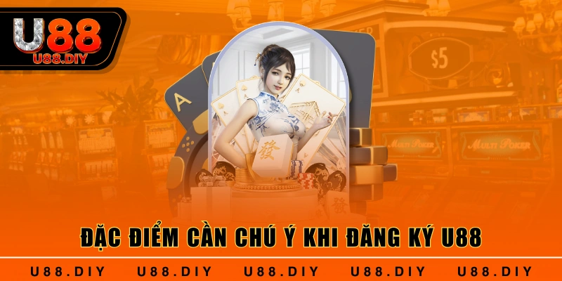 Đặc điểm cần chú ý khi đăng ký U88